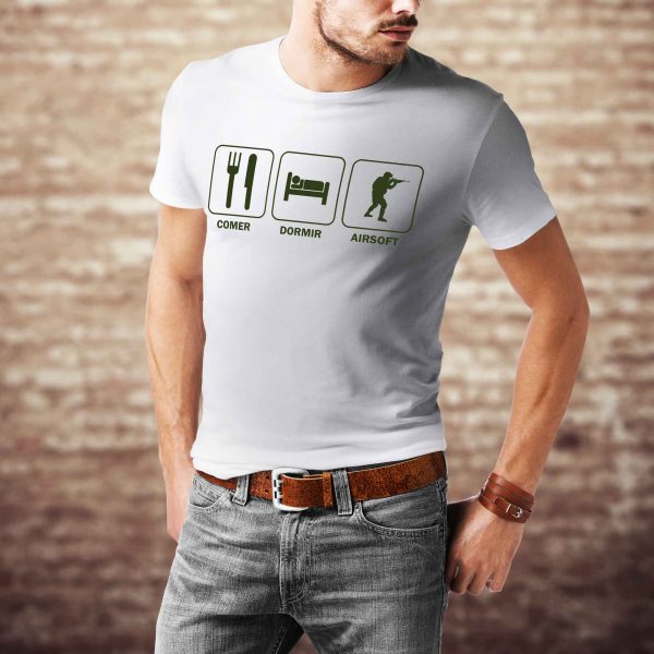 Camiseta Comer Dormir e Airsoft - Image 3