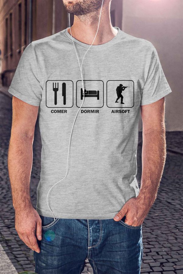 Camiseta Comer Dormir e Airsoft - Image 5
