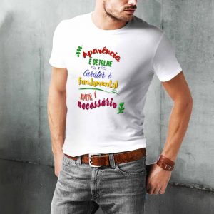 Camiseta Frases: Aparência, detalhe e amor…