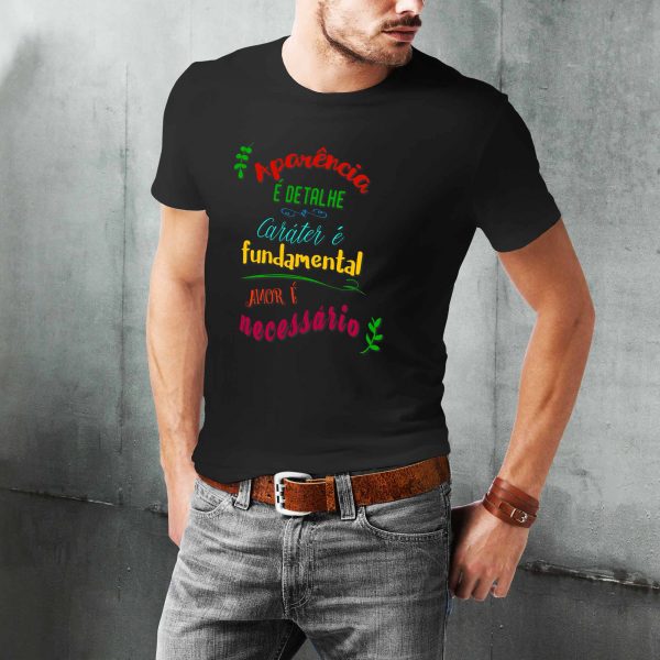 Camiseta Frases: Aparência, detalhe e amor... - Image 3