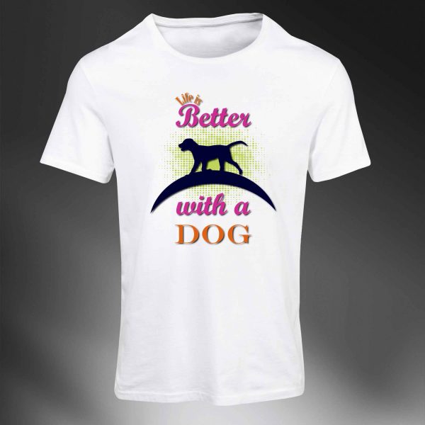 Camiseta Life is better with a dog - Image 2