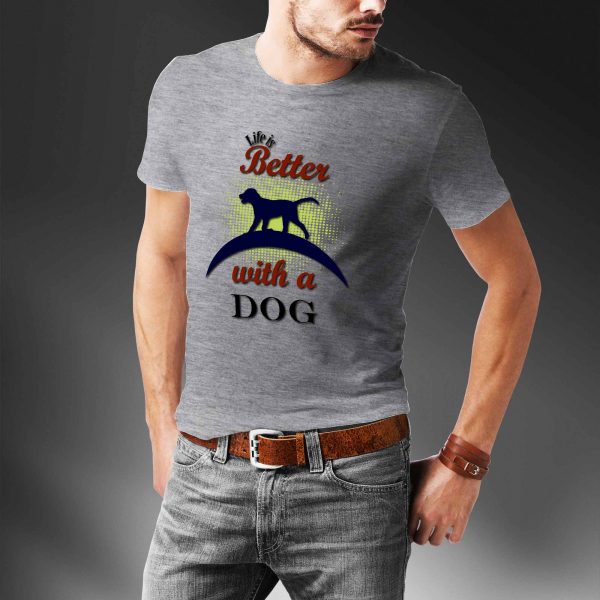Camiseta Life is better with a dog - Image 5