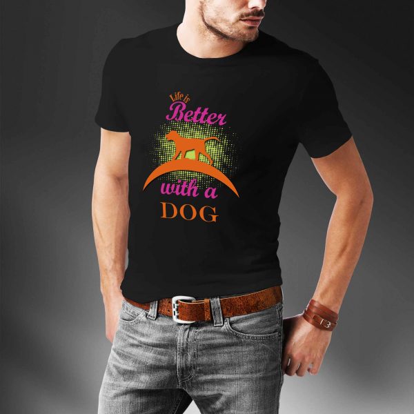 Camiseta Life is better with a dog - Image 7