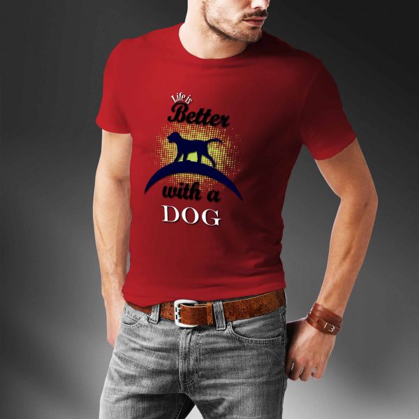 Camiseta Life is better with a dog - Image 3